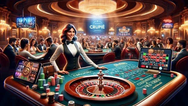 lv55 Slots mobile phone ဖြင့် spin ကစားနေသောပုံ